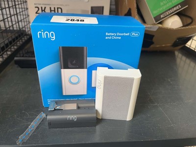 Lot 2848 - Ring Battery Video Doorbell Plus and Chime, boxed
