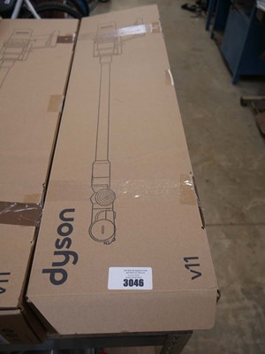 Lot 3046 - Boxed Dyson V11 Extra cordless stick vacuum...