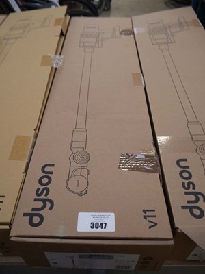 Lot 3047 - Boxed Dyson V11 Extra cordless stick vacuum...