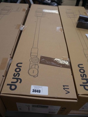 Lot 3049 - Boxed Dyson V11 Extra cordless stick vacuum...