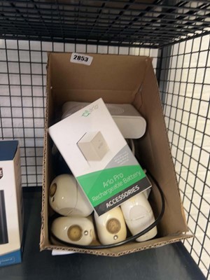 Lot 2853 - Box containing an Arlo base station, Arlo...