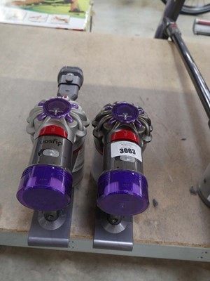 Lot 3063 - 2 Dyson V8 handheld units (no accessories)