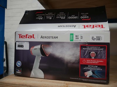 Lot 3085 - Boxed Tefal Aerosteam handheld steamer