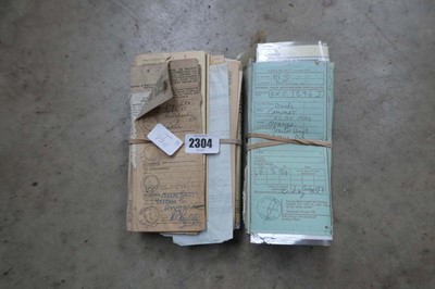 Lot 2304 - 2 bundles of farm related machinery documents