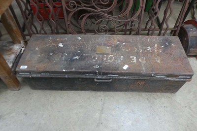 Lot 2312 - Metal twin handled trunk