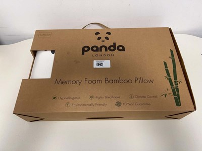 Lot 1742 - A Panda London memory foam bamboo pillow.