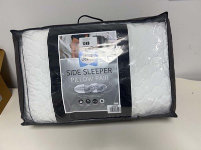 Lot 1743 - A pair of Sealy side sleeper pillows.