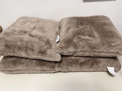 Lot 1744 - x4 Mon Chateau faux fur cushions.