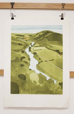 Lot 142 - John Brunsden (1933-2014), 'River Wye Gorge',...