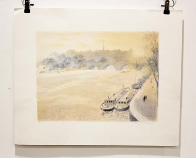 Lot 146 - Derek Mynott (1925-1994), 'Seine, Paris',...