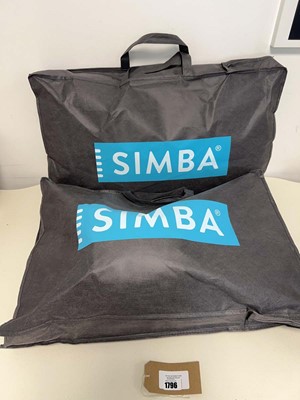Lot 1796 - Pair of Simba Hybrid pillows.