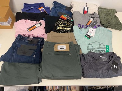 Lot 1805 - Approx. 14 items of branded clothing to...