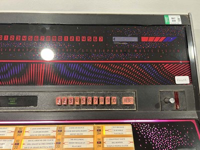 Lot 2073 - Rock-ola 459 juke box with approx. 50 45rpm...