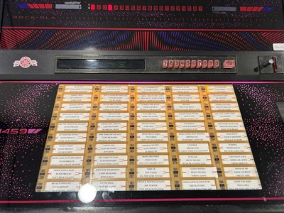 Lot 2073 - Rock-ola 459 juke box with approx. 50 45rpm...