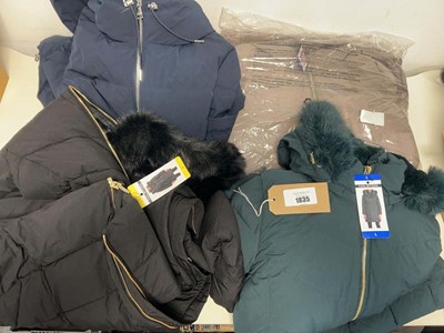 Lot 1835 - x4 ladies coats to include DKNY (L & XL) &...