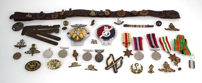 Lot 113 - A Church Lads Brigade belt mounted with...