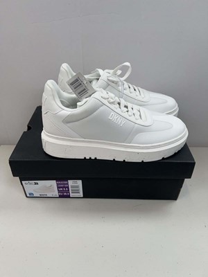 Lot 1850 - Boxed pair of DKNY trainers size UK 5.5