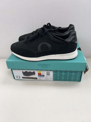 Lot 1853 - Boxed pair of Osprey London trainers size UK 7
