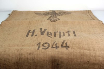 Lot 131 - A sack with German black stencil markings...