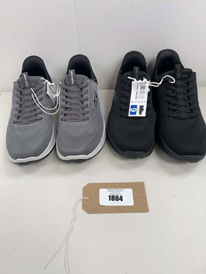 Lot 1864 - x2 pairs of Skechers hands free swift fit...