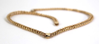 Lot 799 - A 9ct yellow gold double ropetwist necklace of...
