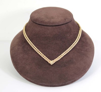 Lot 799 - A 9ct yellow gold double ropetwist necklace of...