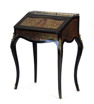Lot 7 - A 19th century ebonised, gilt metal mounted...