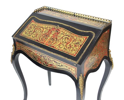 Lot 7 - A 19th century ebonised, gilt metal mounted...