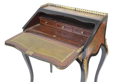 Lot 7 - A 19th century ebonised, gilt metal mounted...