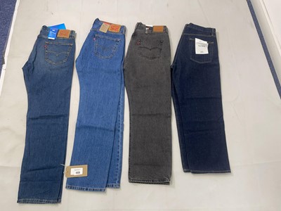 Lot 1723 - 4x Pairs of jeans to include Levi's & Frame