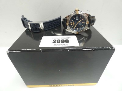 Lot 2098 - Breitling Cockpit B49350 wristwatch with extra...