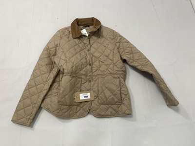 Lot 1755 - Barbour deveron quilted jacket in light brown...