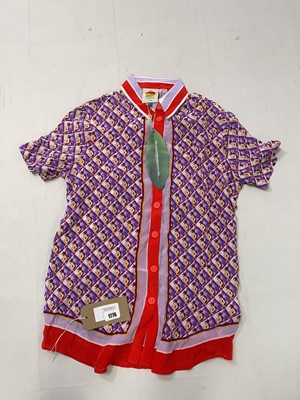 Lot 1776 - Farm Rio graphic pineapple scarf shirt size XS