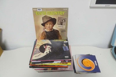 Lot 1056 - Quantity of Elvis Presley 7" singles and vinyl...