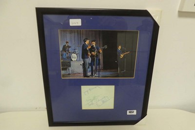 Lot 1057 - Framed and glazed The Fab Four Rock Legends...