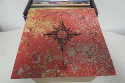 Lot 1066 - 2 boxes of vinyl albums, 7" and 12" singles...