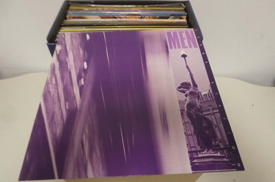 Lot 1066 - 2 boxes of vinyl albums, 7" and 12" singles...