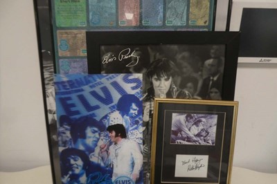 Lot 1072 - Collection of Elvis Presley posters, framed...