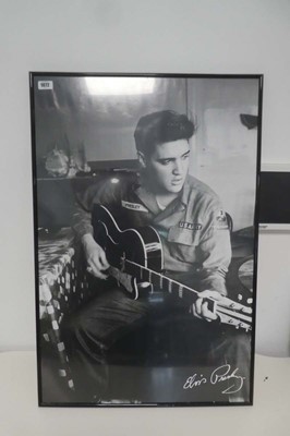 Lot 1072 - Collection of Elvis Presley posters, framed...