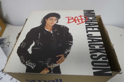 Lot 1087 - Box of vinyl albums incl. Elton John, Human...