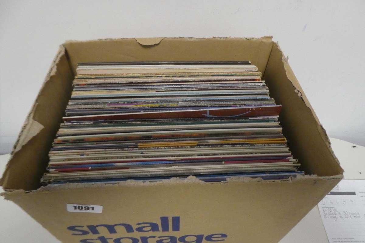 Lot 1091 - Box of vinyl albums incl. The Pasadenas, Maxi...