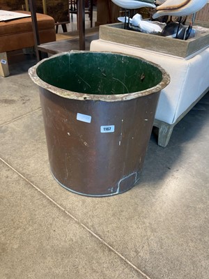 Lot 1167 - Copper plant pot