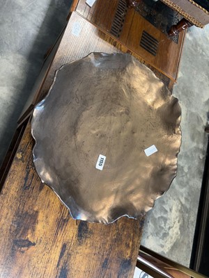 Lot 1155 - Decorative metal copper coloured bowl