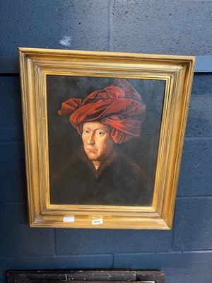 Lot 1223 - Framed print 'Portrait of a Man' by Yan van Eyck