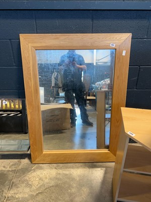 Lot 1231 - Large wooden framed mirror