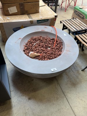 Lot 2017 - Large grey circular gas fire pit