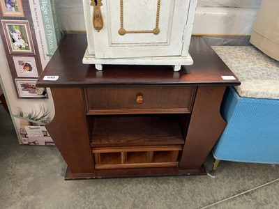 Lot 1204 - Cherry wood finish magazine rack