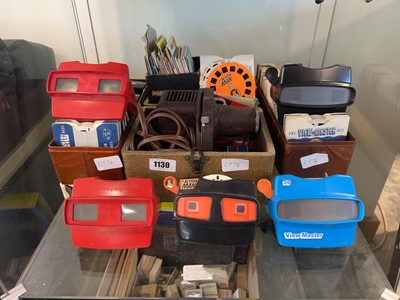 Lot 1130 - Magic lantern, together with a collection of...