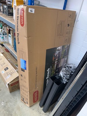 Lot 2027 - Boxed Keter outdoor garden storage bench