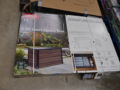 Lot 2030 - Boxed Keter Signature 870L outdoor storage...